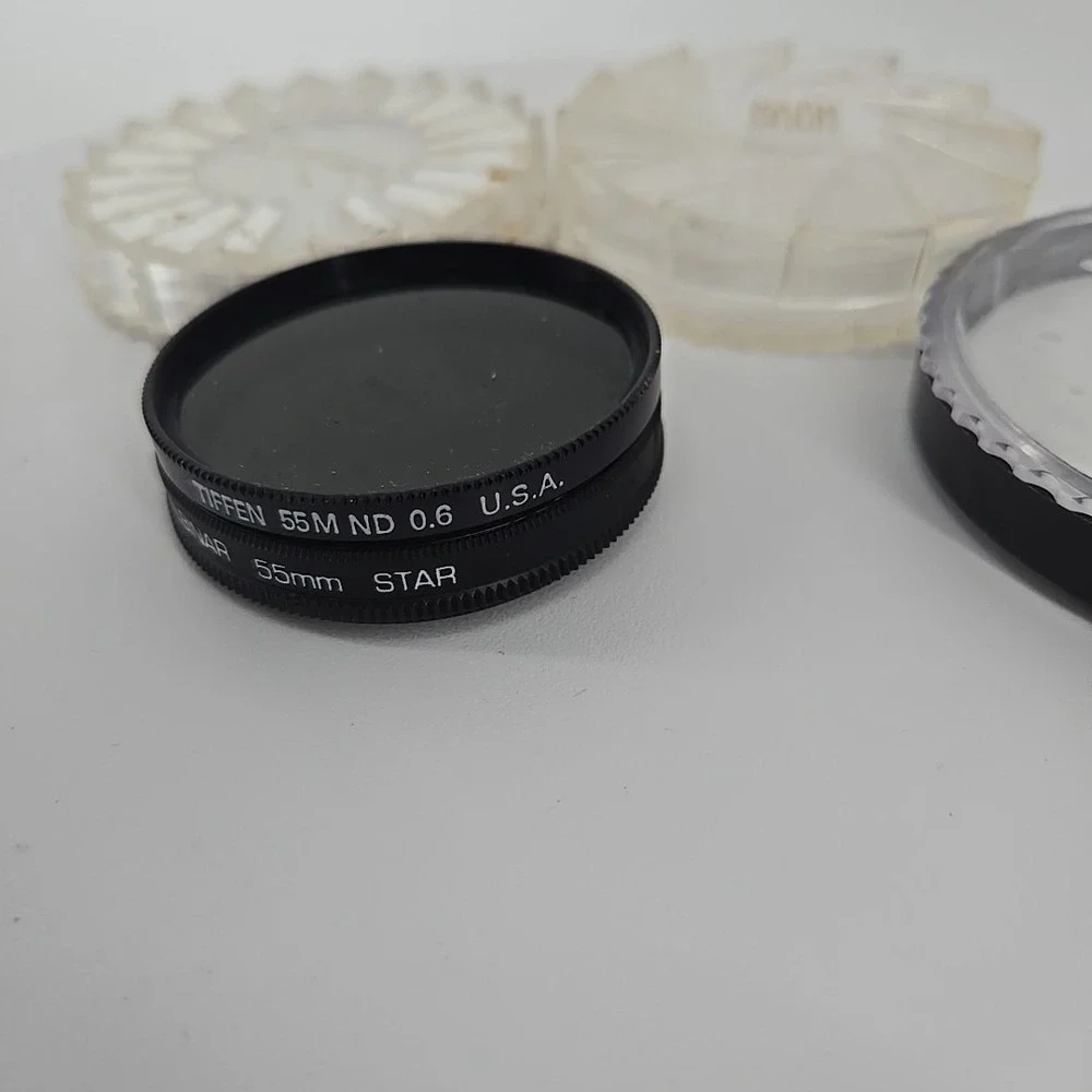 Tiffen 55mm ND 0.6 &‎ Albinar 55mm Star Lens Filter Set - Vintage Camera...